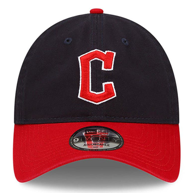 Shop New Era Navy/red Cleveland Guardians 2022 Postseason Side Patch 9twenty Adjustable Hat