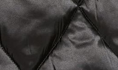 Shop Sam Edelman Quilted Hooded Water Repellent Vest In Black