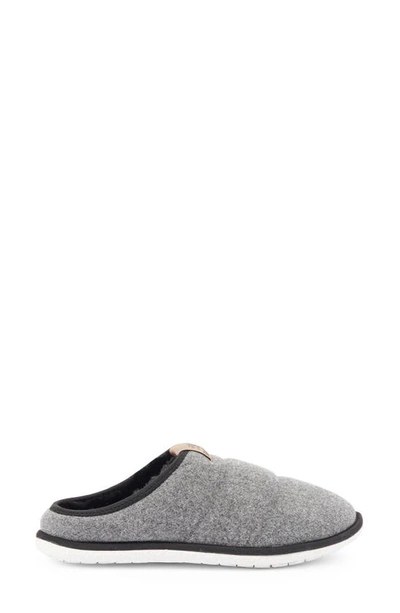 Barbour Nell Faux Fur Lined Quilted Slipper In Grey