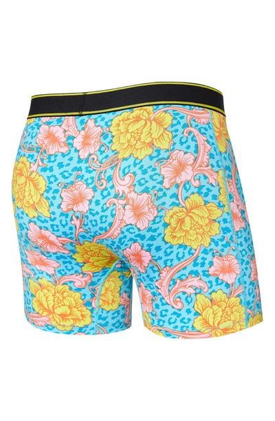 Saxx Boxer Briefs In Hyper Damask- Blue