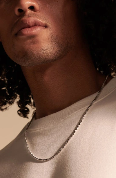 John Hardy Classic Box Chain Necklace In Silver