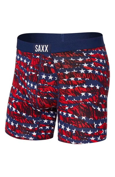 Shop Saxx Vibe Super Soft Slim Fit Boxer Briefs In All-star- Multi