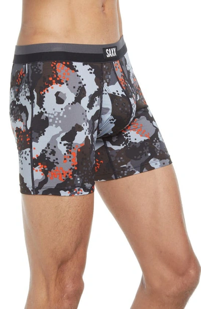 Saxx Saxx Underwear, Sport Mesh BB Fly, Mens, DQC-Graphite Digi Quake Camo  - Time-Out Sports Excellence