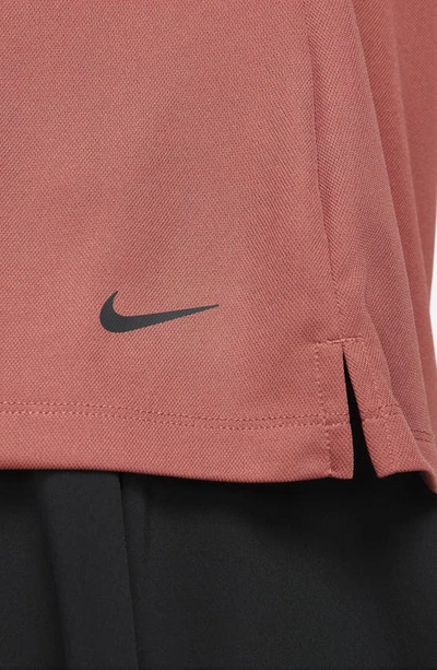 Shop Nike Victory Dri-fit Polo In Canyon Rust/ Black