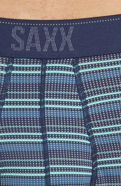 Shop Saxx Quest Quick Dry Mesh Boxer Briefs In Green Sunrise Stripe