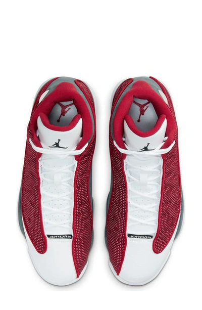 Shop Jordan Air  13 Retro High Top Sneaker In Gym Red/ Black-flint Grey