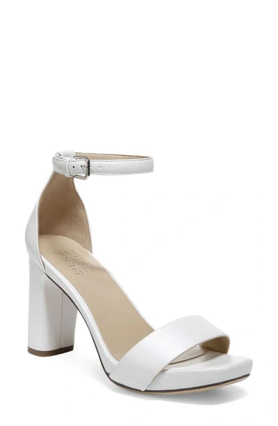 Shop Naturalizer Joy Ankle Strap Sandal In White Leather