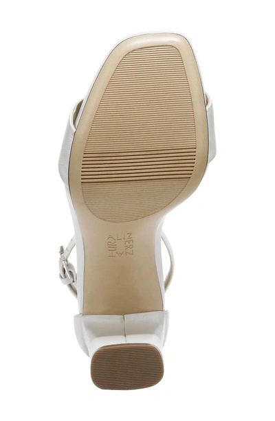 Naturalizer Joy Womens Square Toe Dress Sandals In White Leather