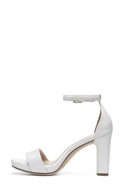 Naturalizer Joy Womens Square Toe Dress Sandals In White Leather