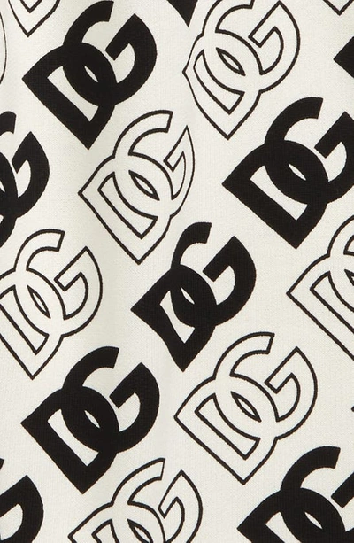 Shop Dolce & Gabbana Kids' Cotton Logo Joggers In Havbn Logo Nero F.bco