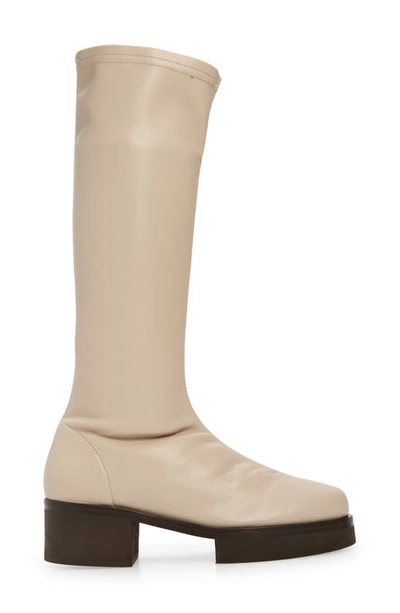 Shop Frame Le Remi Knee High Boot In Light Tan