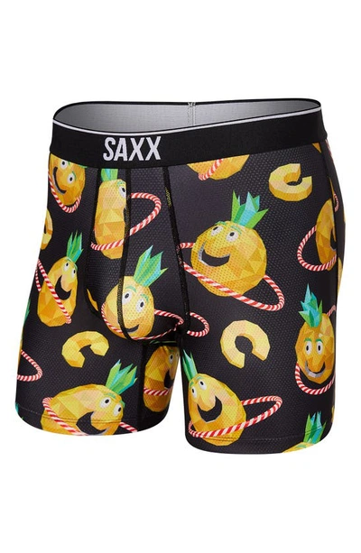 Shop Saxx Volt Boxer Briefs In Pineapple Hula