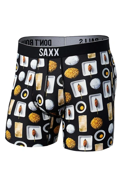 Shop Saxx Volt Boxer Briefs In Neatly Organized- Black
