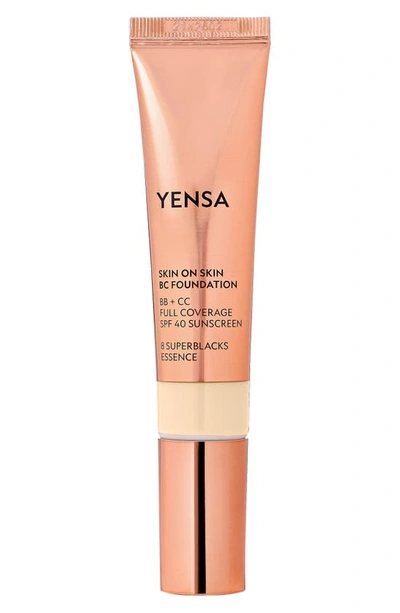 Shop Yensa Skin On Skin Bc Foundation Bb + Cc Full Coverage Foundation Spf 40, 1 oz In Fair Warm