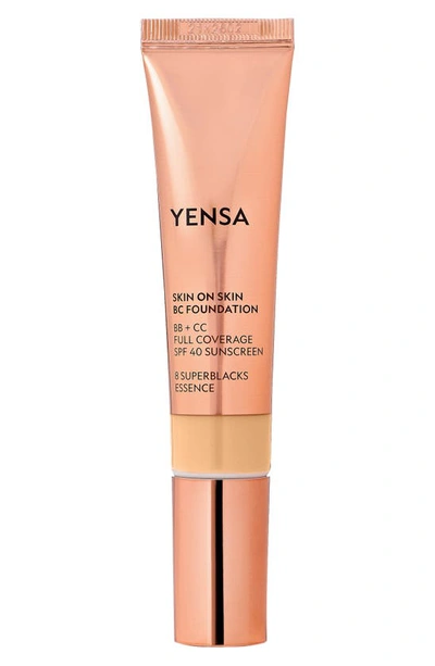 Shop Yensa Skin On Skin Bc Foundation Bb + Cc Full Coverage Foundation Spf 40, 1 oz In Medium Neutral