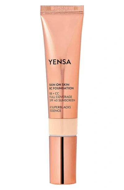 Shop Yensa Skin On Skin Bc Foundation Bb + Cc Full Coverage Foundation Spf 40, 1 oz In Fair Neutral