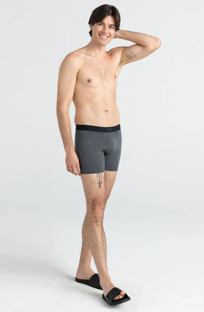 Shop Saxx Vibe Super Soft 2-pack Slim Fit Boxer Briefs In Stacked/ Graphite Heather