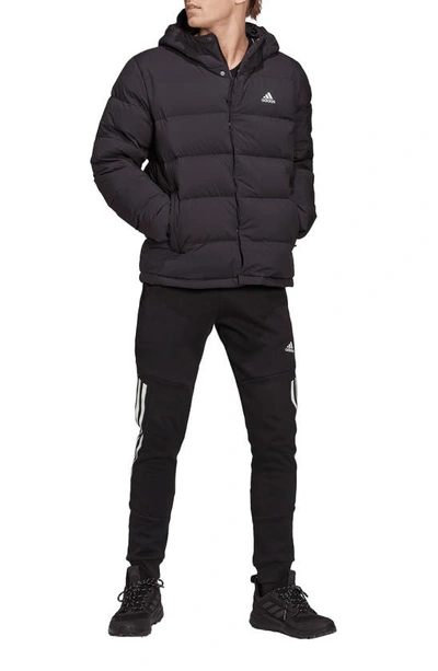 Shop Adidas Originals Helionic 550 Fill Power Down Jacket In Black