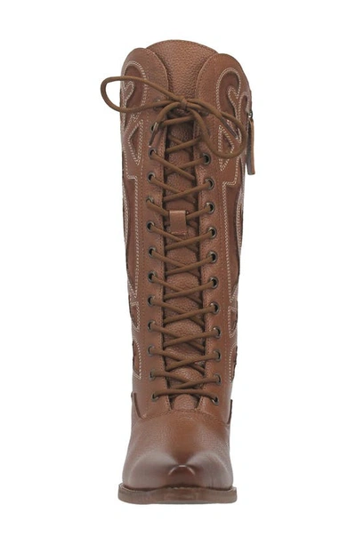 Dingo San Miguel Lace-up Western Boot In Tan