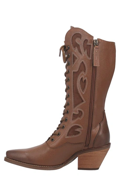 Dingo San Miguel Lace-up Western Boot In Tan