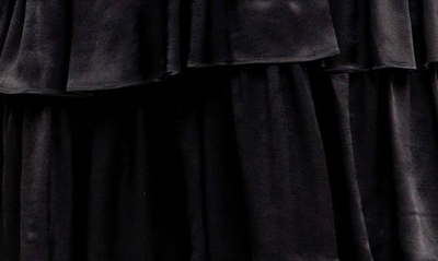 Endless Rose Tiered Sweetheart Neck Midi Dress In Black