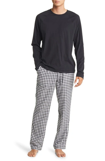 Shop Ugg Steiner Pajamas In Black / White Check