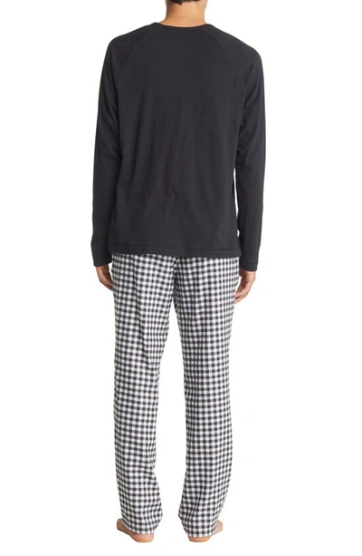 Shop Ugg Steiner Pajamas In Black / White Check