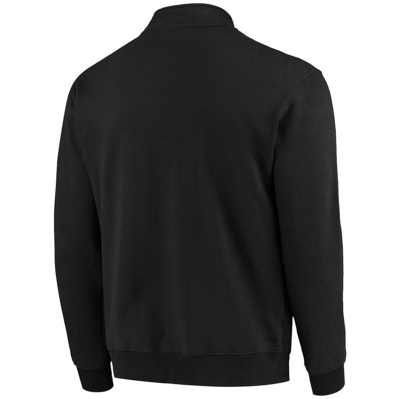 Colosseum Men's Black Arkansas Razorbacks Tortugas Logo Quarter-zip Jacket In Black