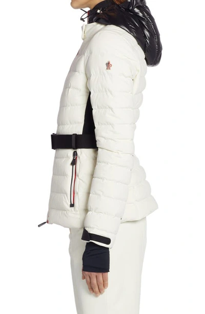 Shop Moncler Bruche Technical Poplin Down Jacket In White Multi