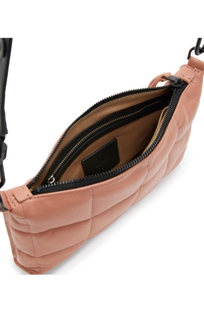 Shop Allsaints Eve Quilted Crossbody Bag In Elasto Pink