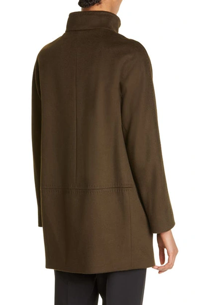 Max Mara 3manol Virgin Wool Coat In Kaki