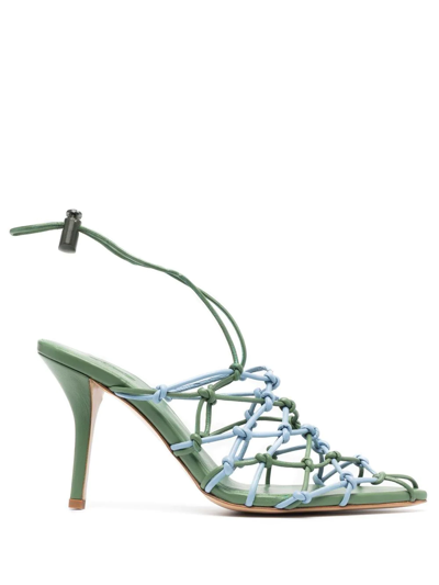 Shop Gia Borghini Pumps With 100mm Strap In Green