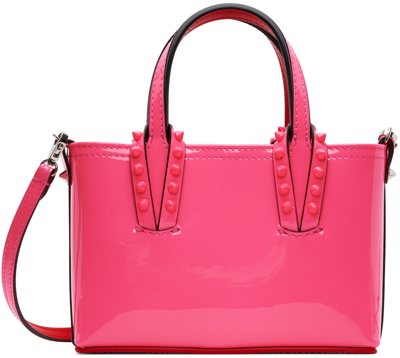 Shop Christian Louboutin Pink Nano Cabata Bag In P730 Poupidou