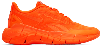 Shop Victoria Beckham Orange Zig Kinetica Sneakers In Solorange/solorange/