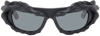 Shop Ottolinger Black Twisted Sunglasses