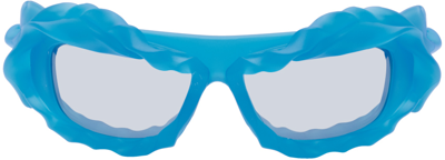 Shop Ottolinger Blue Twisted Sunglasses