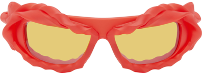 Shop Ottolinger Red Twisted Sunglasses