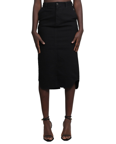 Shop Wardrobe.nyc Black Wip Midi Skirt