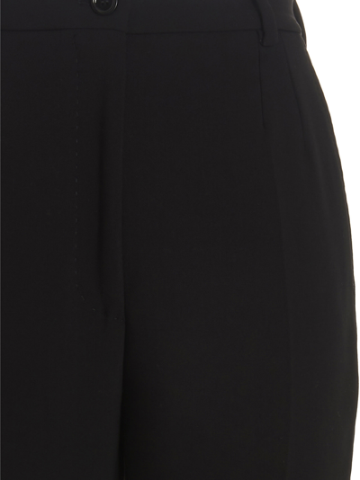 Shop Dolce & Gabbana Flared Split Pants In Black