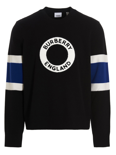 Shop Burberry Hurley Sweater In Black