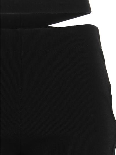 Andreädamo Andreādamo Cut Out Pants With Lacing In Black