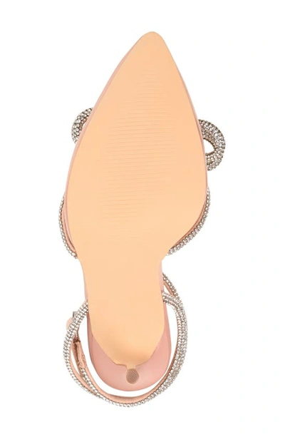 Journee Collection Gracia Crystal Bow Stiletto Pump In Pink
