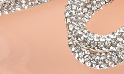 Journee Collection Gracia Crystal Bow Stiletto Pump In Pink