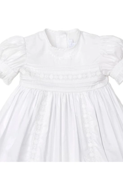 Shop Kissy Kissy New Nicole Embroidered Cotton Christening Gown & Bonnet In White