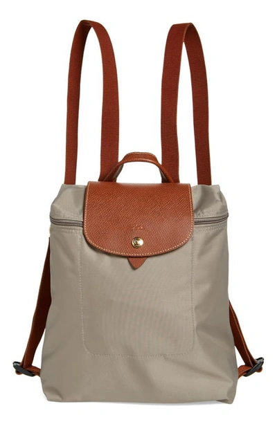 Shop Longchamp Le Pliage Backpack In Turtledove