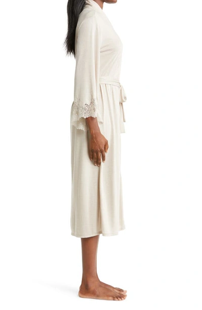 Shop Natori Luxe Shangri-la Robe In Cashmere W/ Cocoon