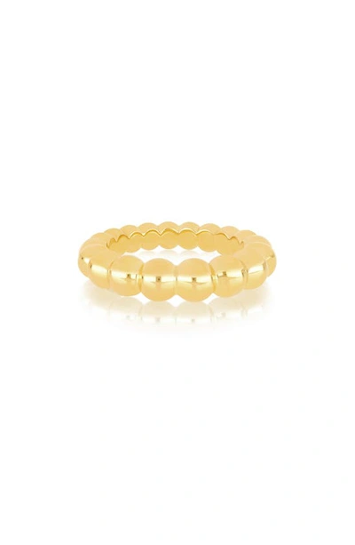 Shop Ef Collection Jumbo Beaded Ring In 14k Yellow Gold