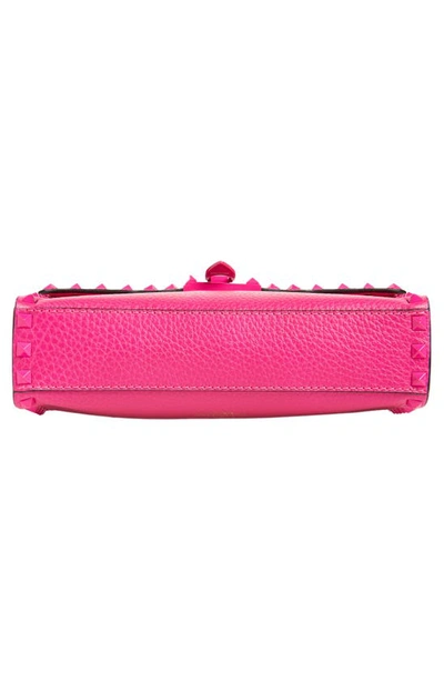 Valentino Garavani Mini Locò Leather Shoulder Bag in UWT Pink PP