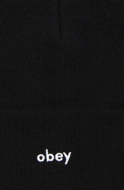 Shop Obey Karma Beanie In Black