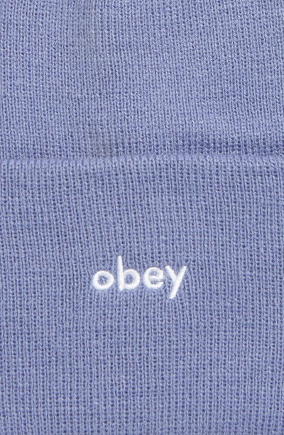 Shop Obey Karma Beanie In Digital Violet